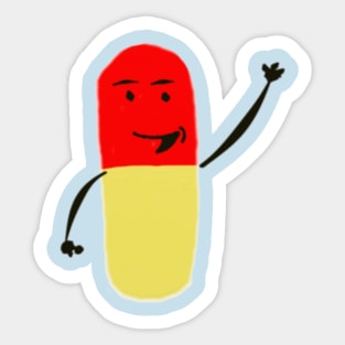 happy pill Sticker